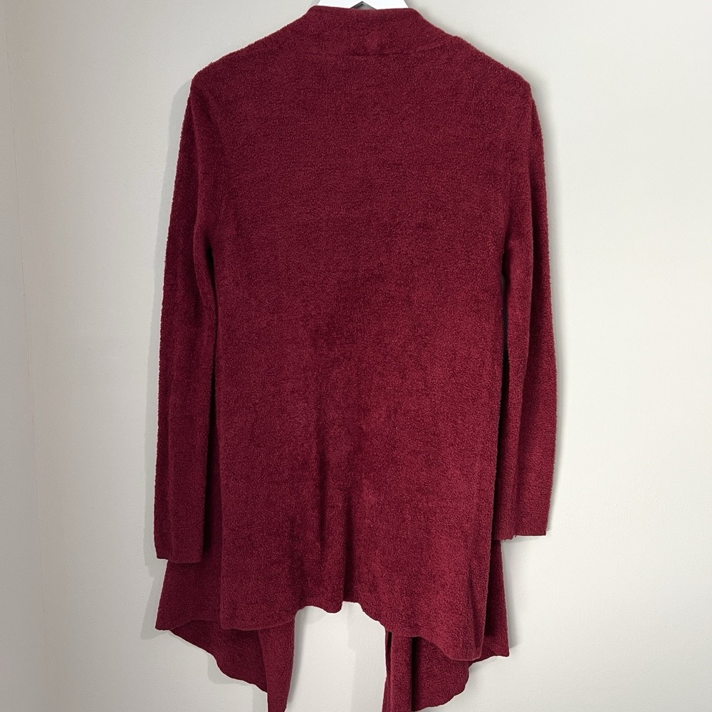 Barefoot Dreams Calypso Wrap Open Front Cardigan L/XL Bamboo Chic Lite Red Cozy - Picture 5 of 10